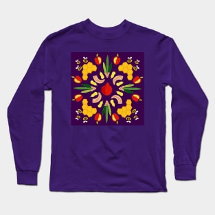 Yomim Noraim deep purple print Long Sleeve T-Shirt